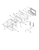 Oven door parts