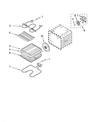 Internal oven parts