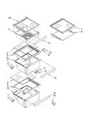 Refrigerator shelf parts