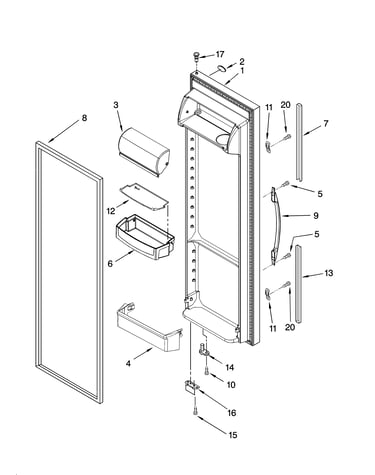 Refrigerator door parts