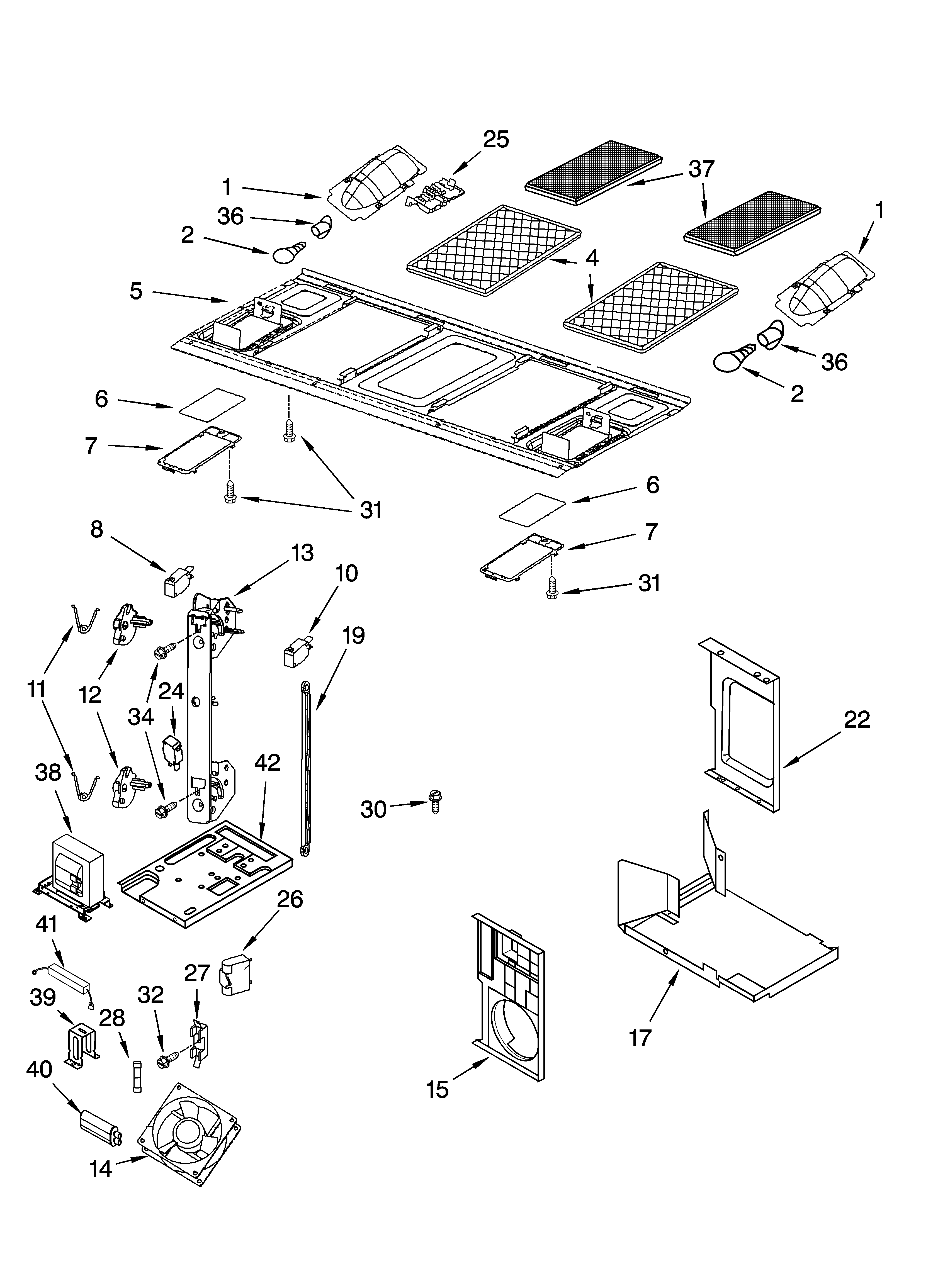 Interior and ventilation parts