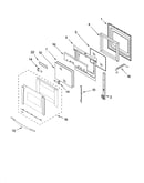 Oven door parts