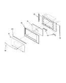 Microwave door parts