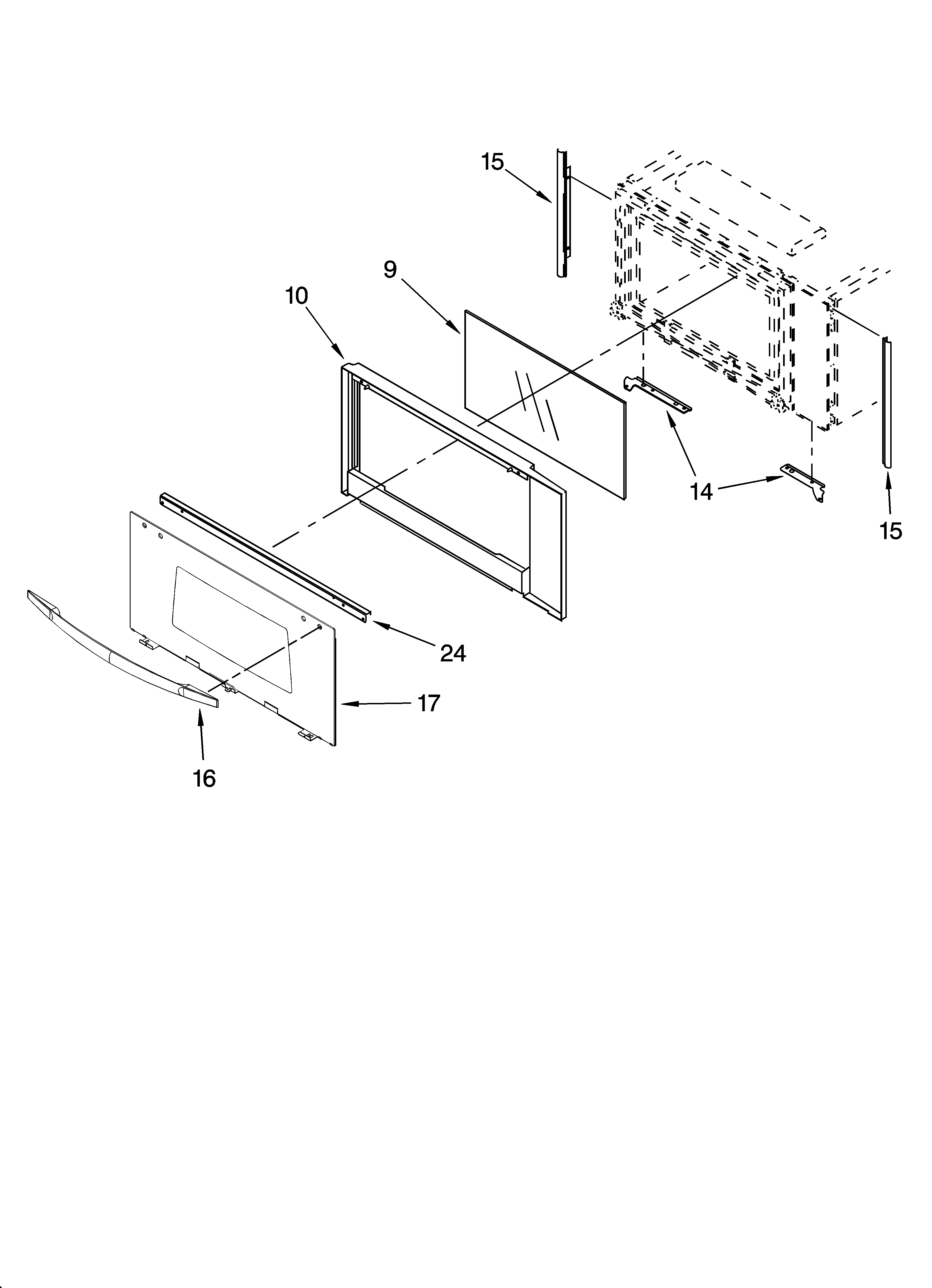 MICROWAVE DOOR PARTS