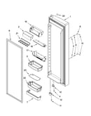 Refrigerator door parts