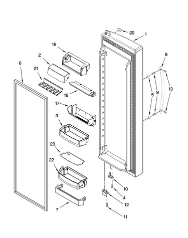 Refrigerator door parts