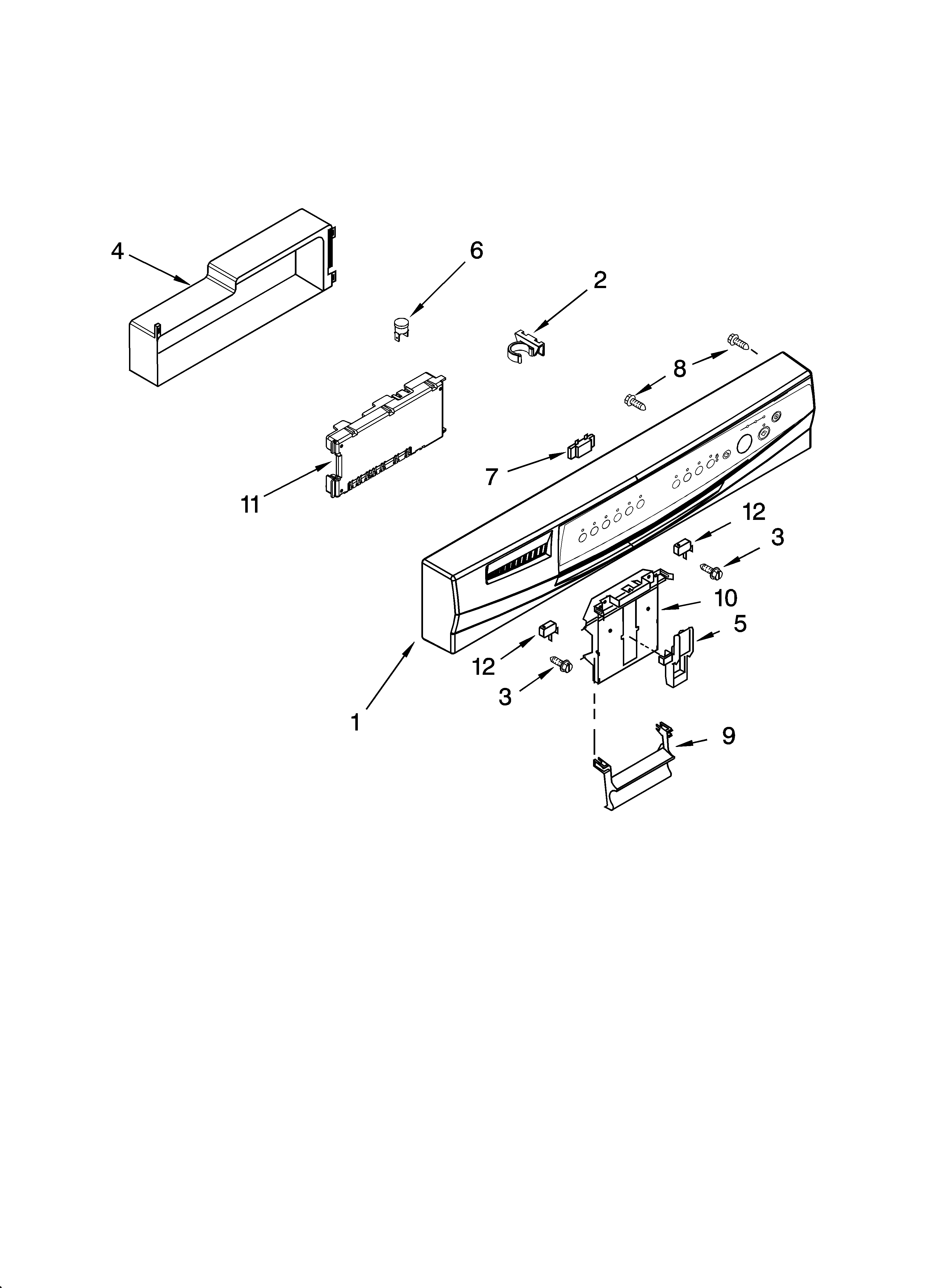 Control panel parts