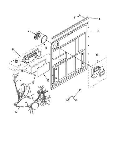Door and latch parts
