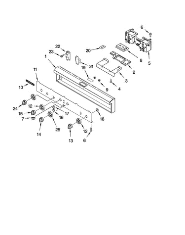 Control panel parts