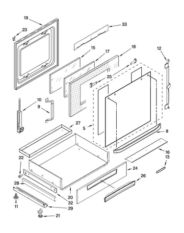Door and drawer parts