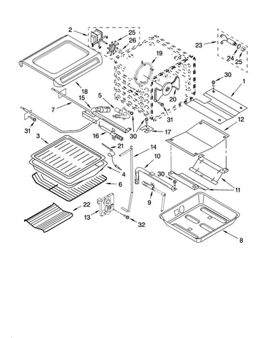 Internal oven parts