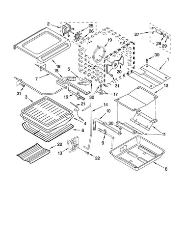 Internal oven parts