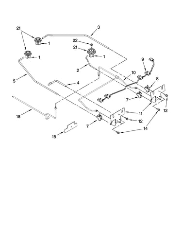 Cooktop burner parts