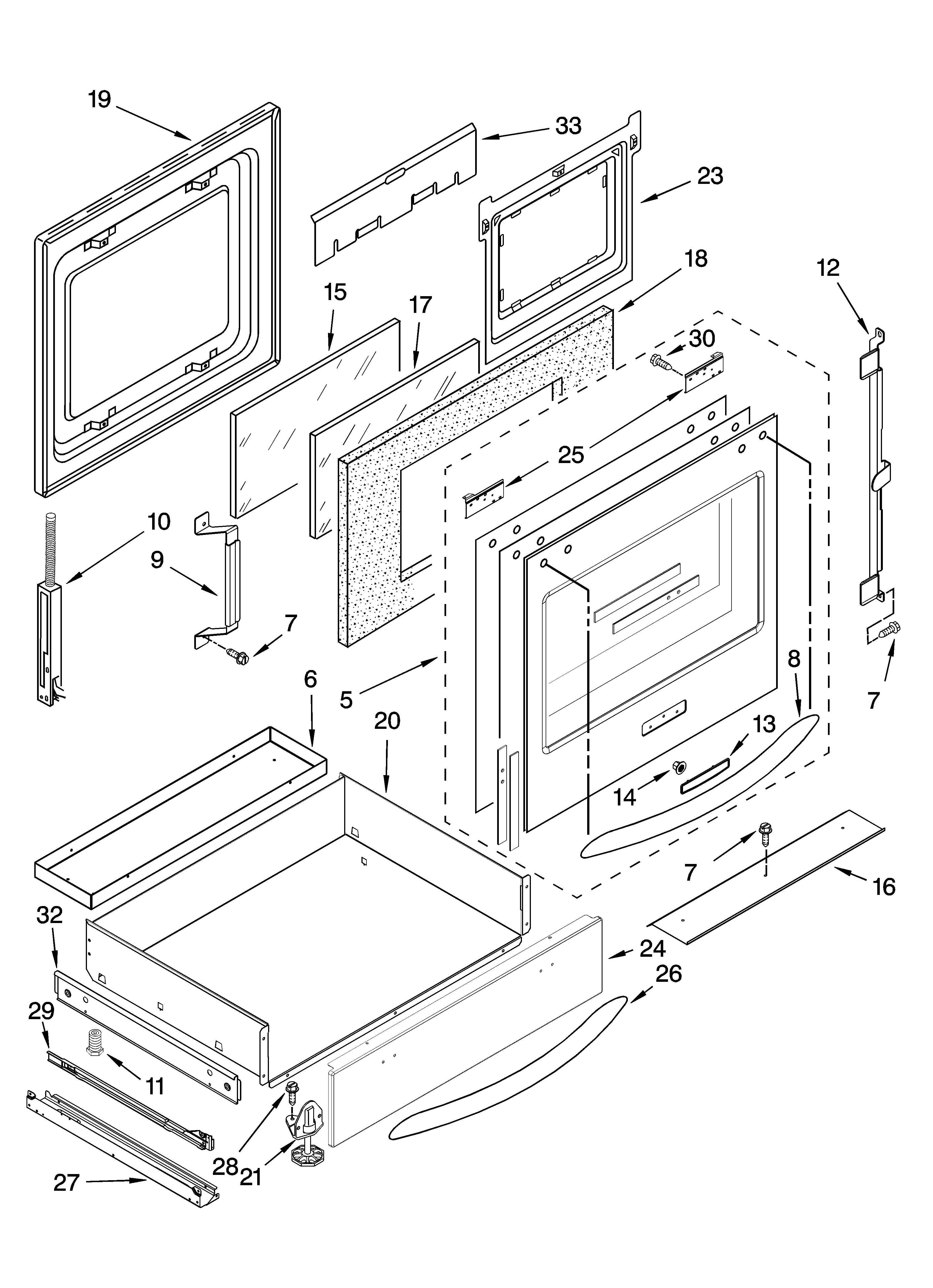 Door and drawer parts