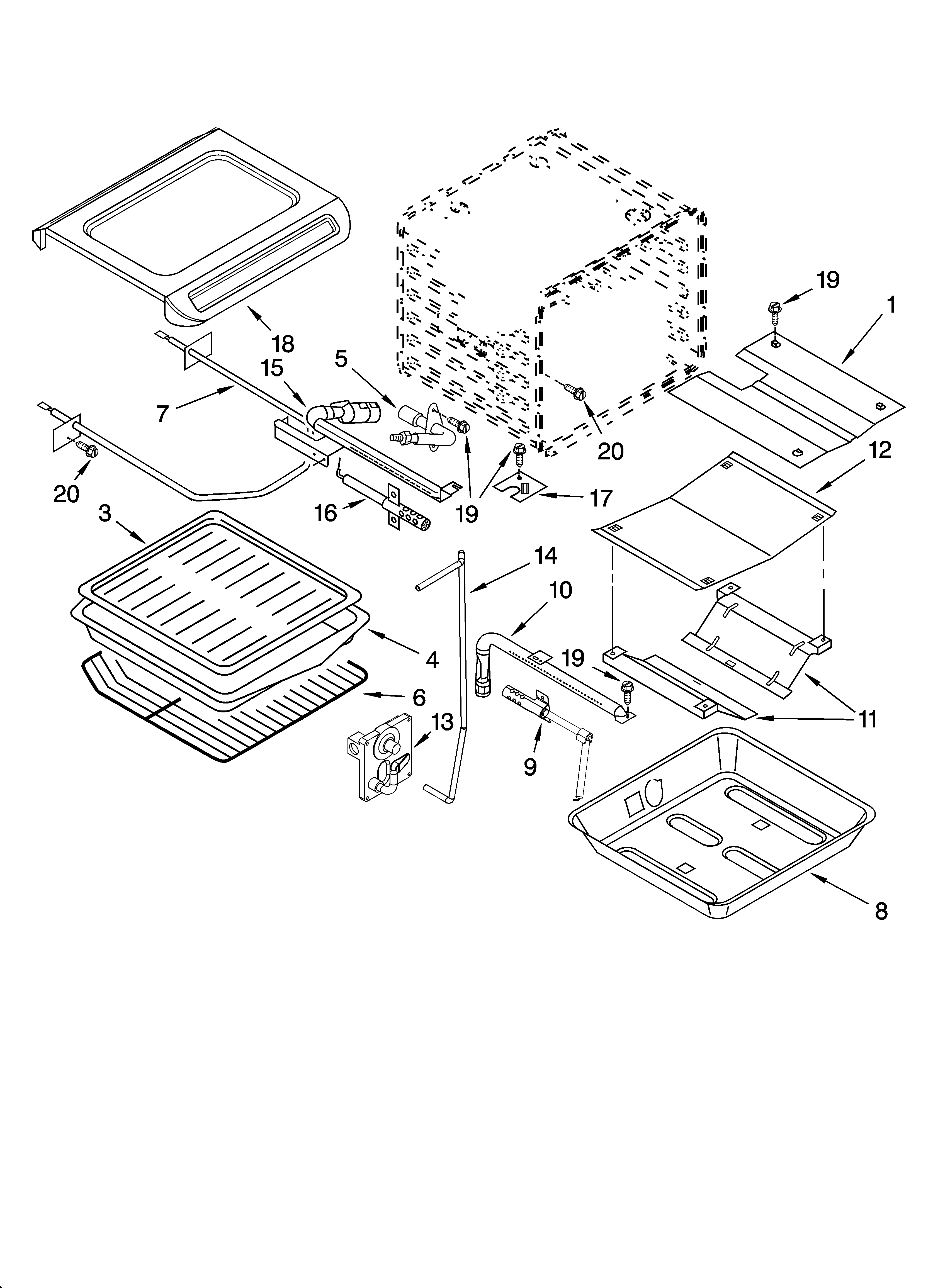 Internal oven parts