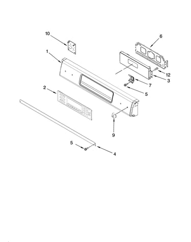 Control panel parts, optional parts (not included)