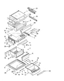 Refrigerator shelf parts