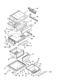 Refrigerator shelf parts