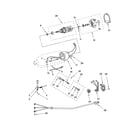 KitchenAid KSM90OB4 motor and control parts diagram