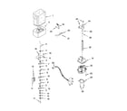 KitchenAid KSRB25FRBX02 motor and ice container parts diagram