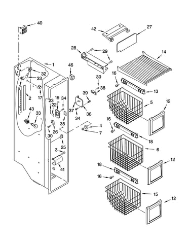 Freezer liner parts