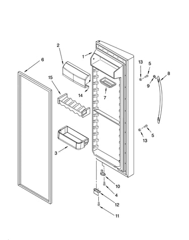 Refrigerator door parts