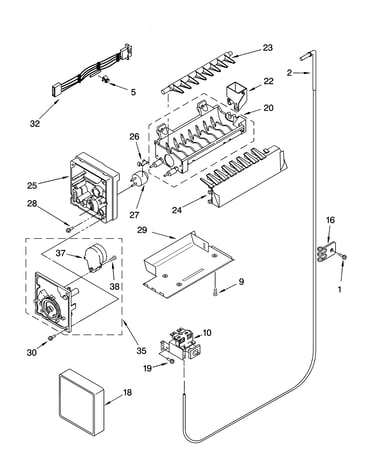 Icemaker parts, optional parts