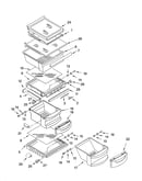 Refrigerator shelf parts