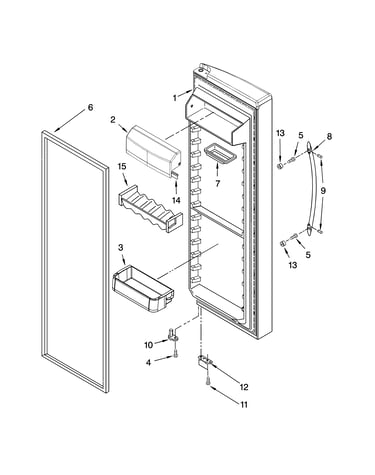 Refrigerator door parts