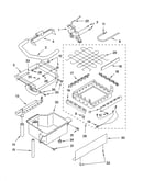 Evaporator, ice cutter grid and water parts
