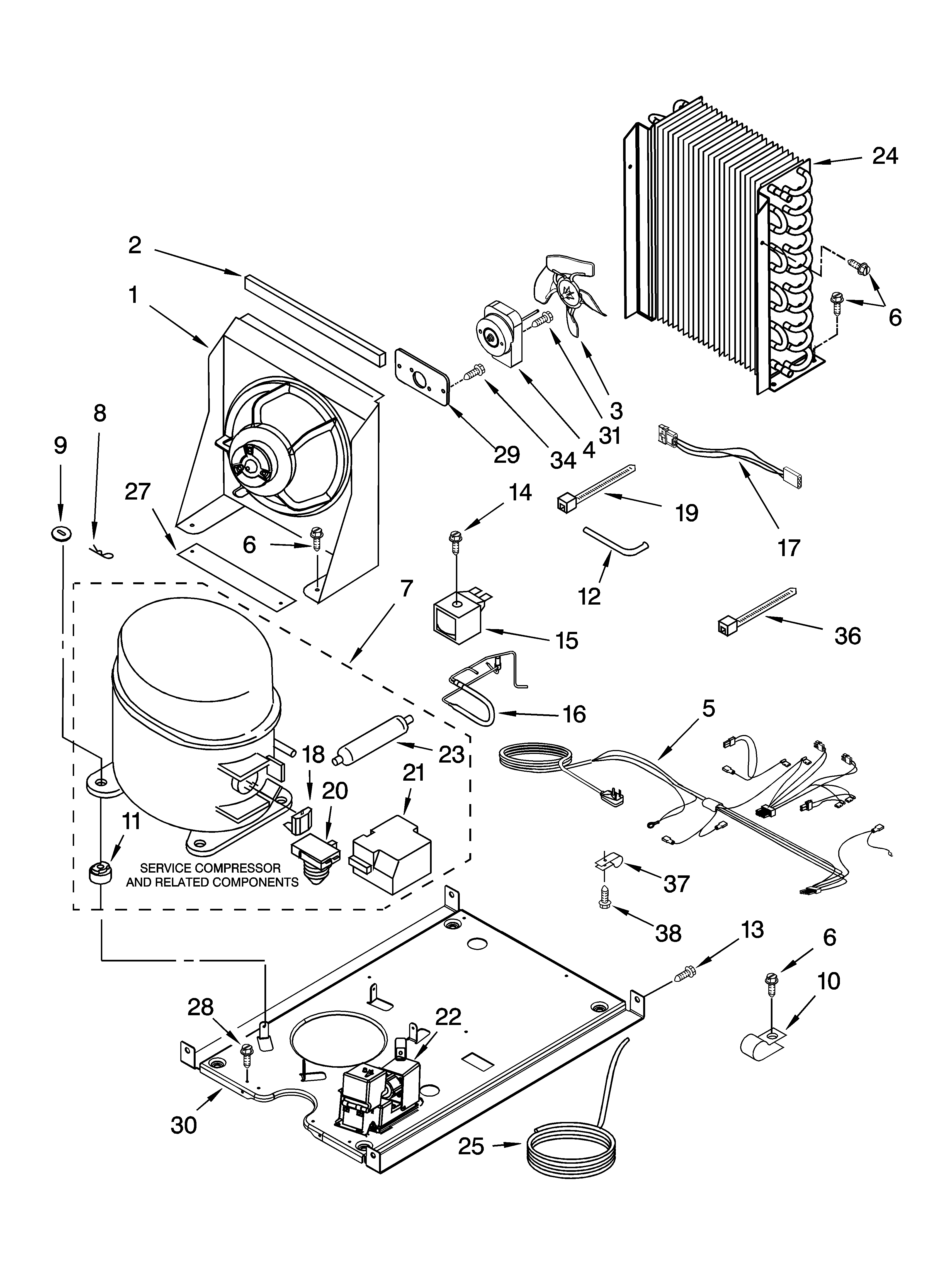 Unit parts, optional parts (not included)