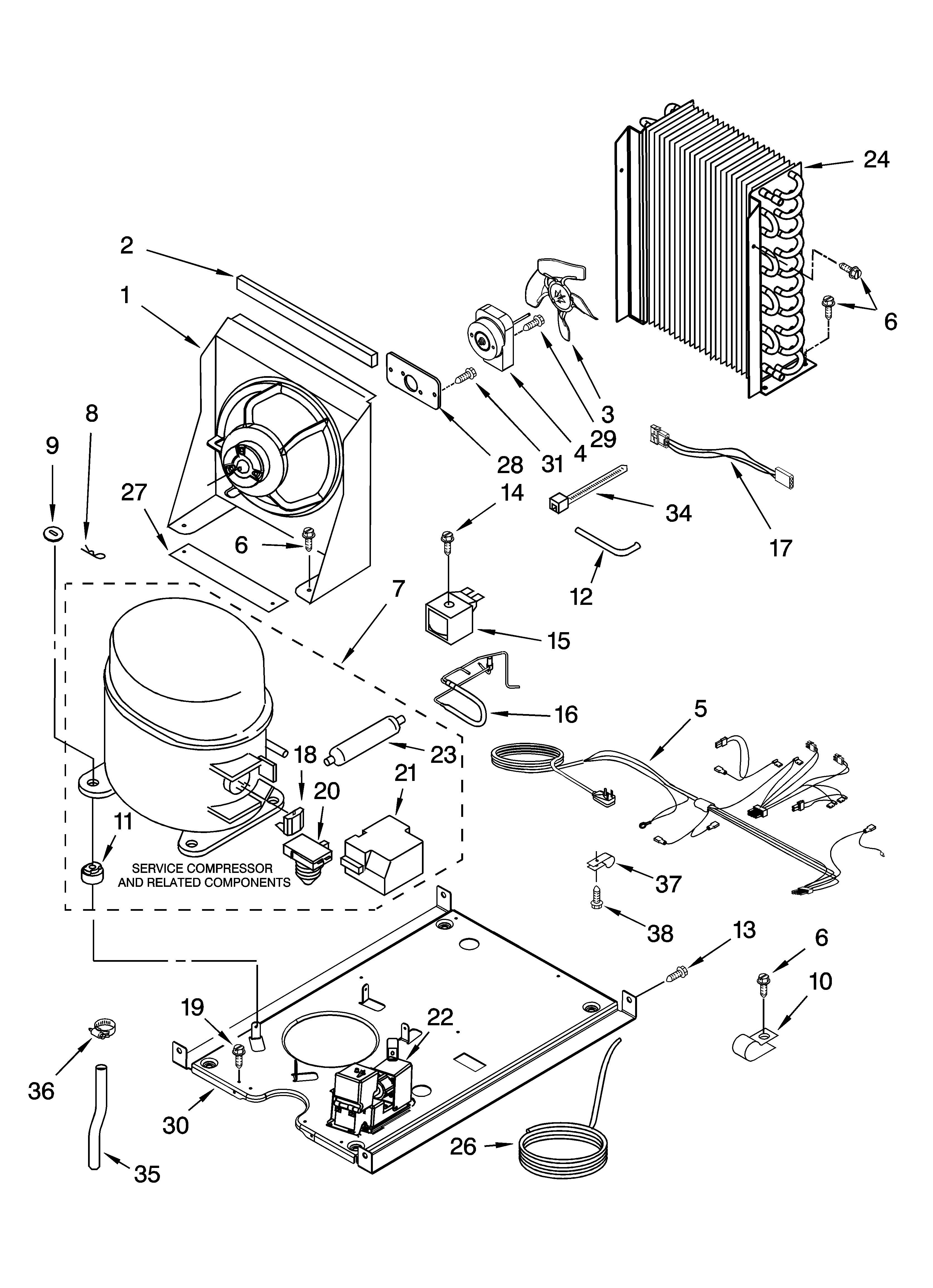 Unit parts, optional parts (not included)