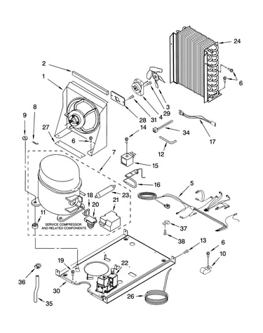 Unit parts, optional parts (not included)