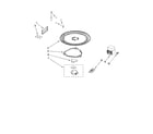 Whirlpool MH1160XSQ0 magnetron and turntable parts diagram