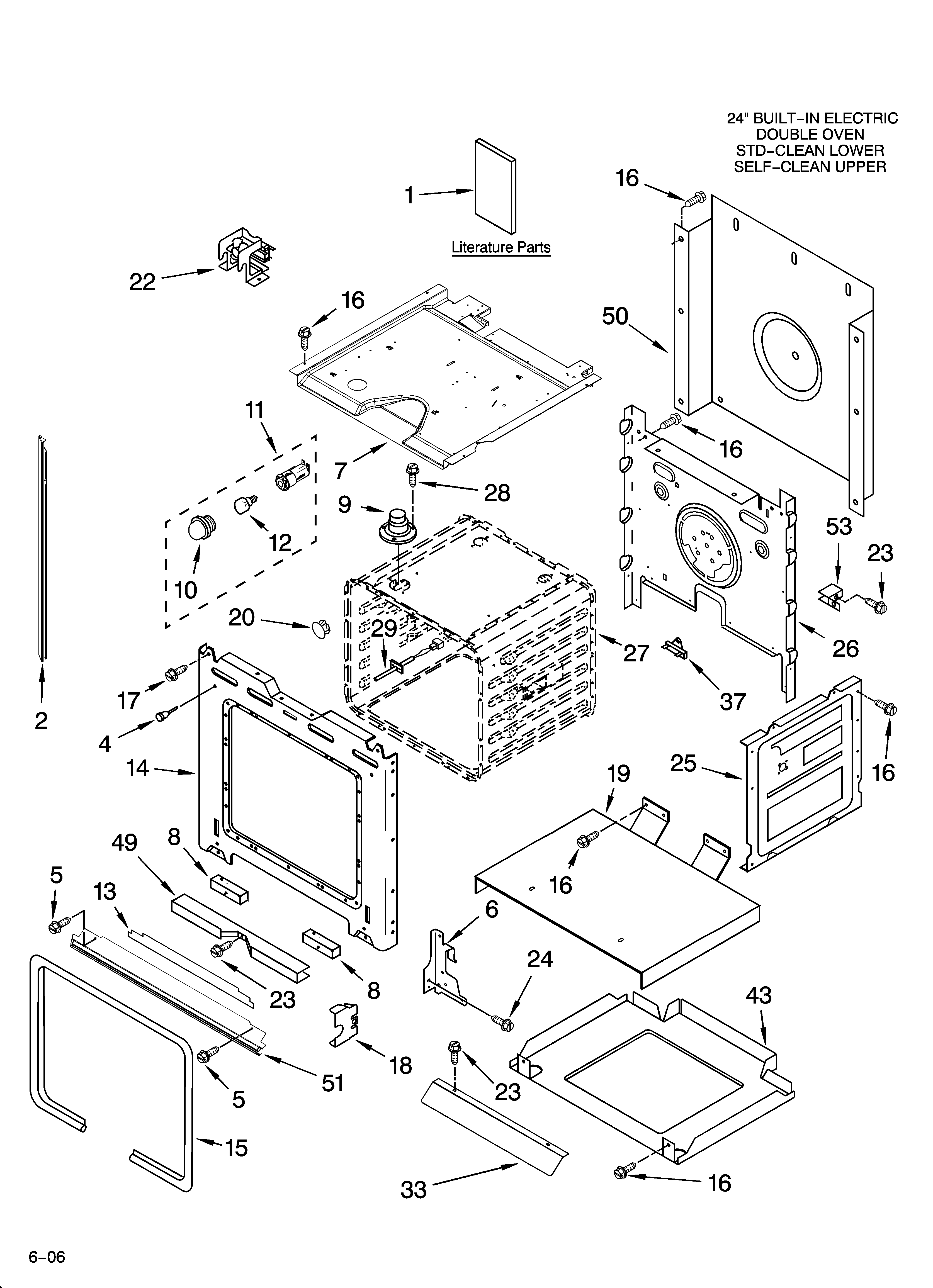Lower oven parts