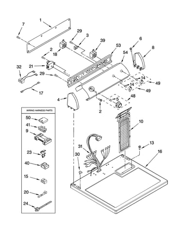 Top and console parts