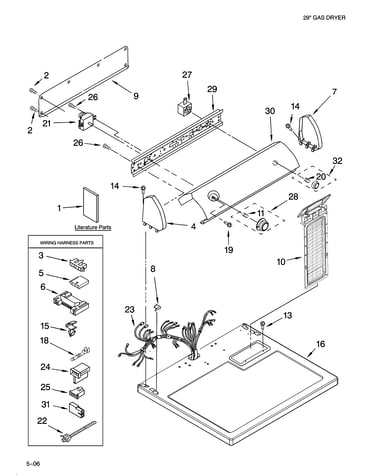 Top and console parts
