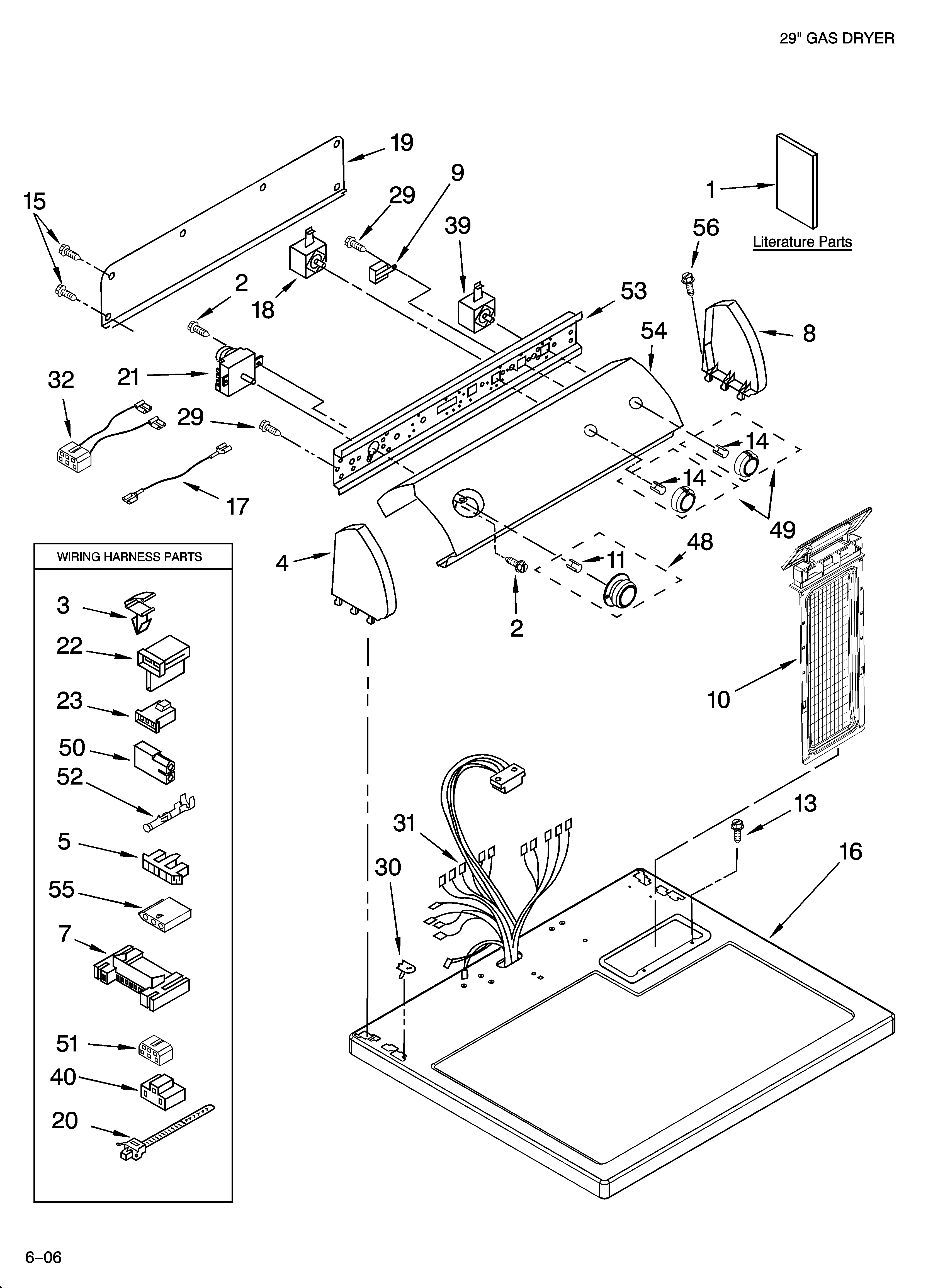 Top and console parts