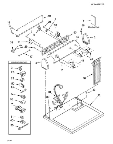 Top and console parts