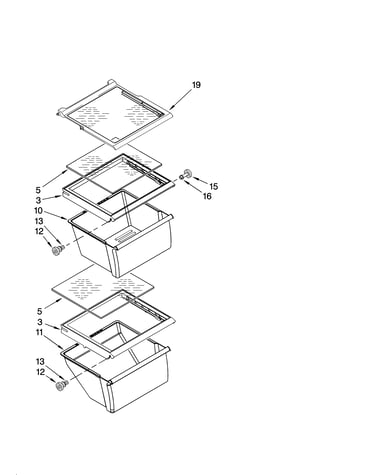 Refrigerator shelf parts