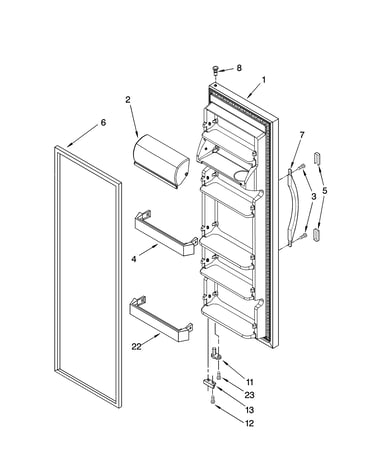 Refrigerator door parts
