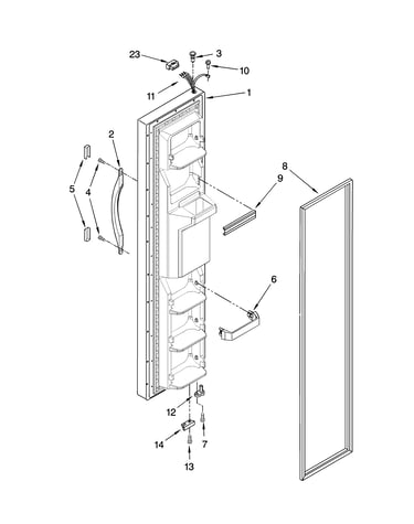 Freezer door parts
