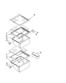 Refrigerator shelf parts