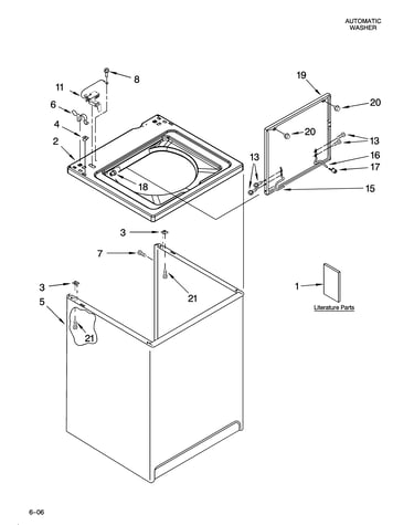 Top and cabinet parts