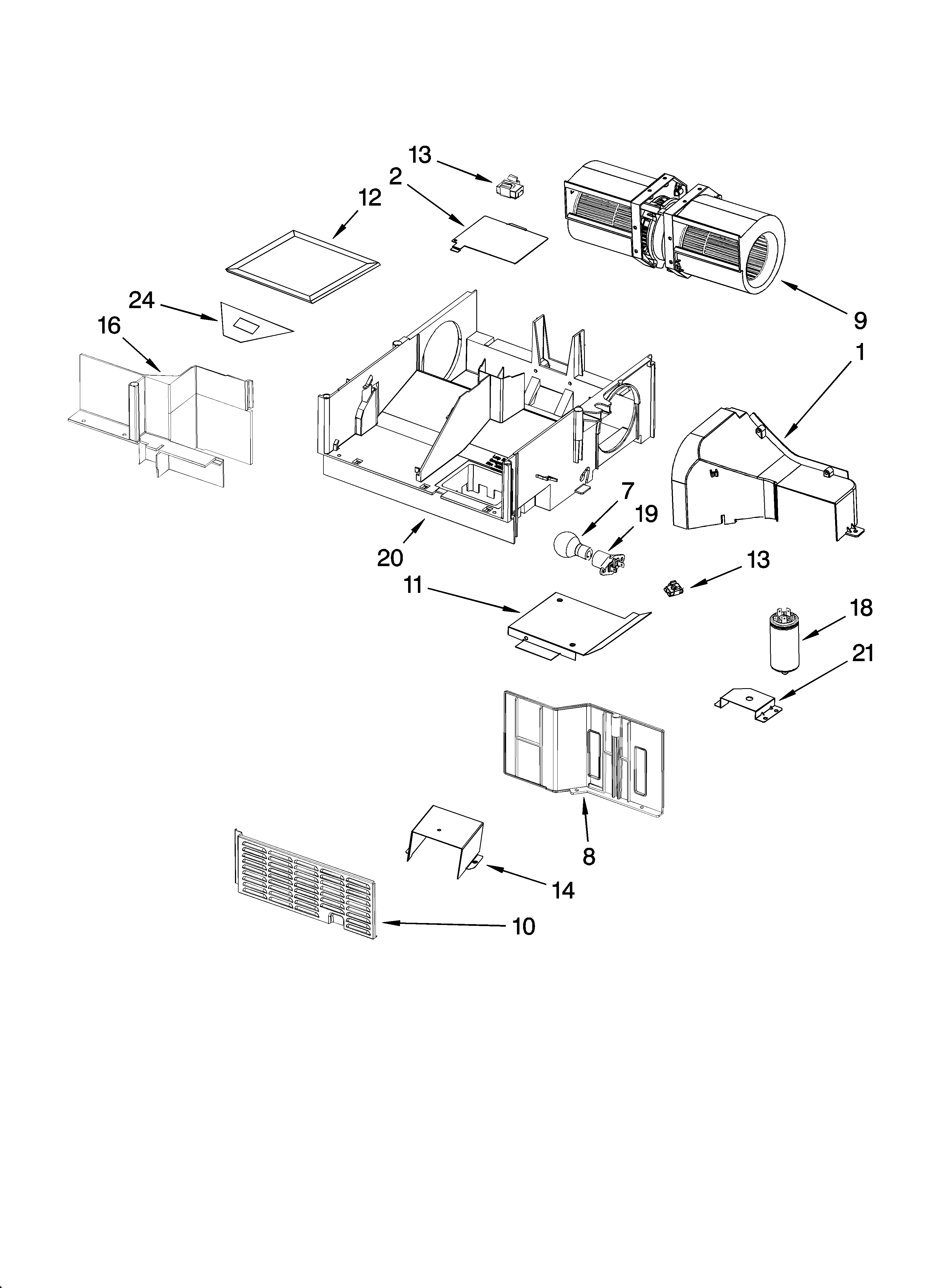 Air flow parts
