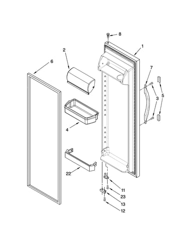 Refrigerator door parts