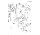 Whirlpool WED5310SQ0 cabinet parts diagram