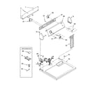 Whirlpool WED5310SQ0 top and console parts diagram