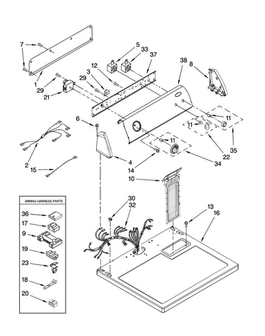 Top and console parts