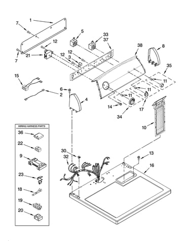 Top and console parts